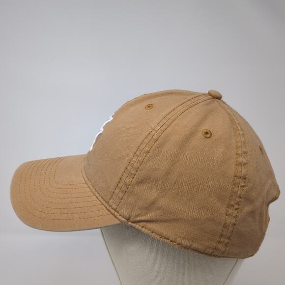 Yee Yee Logo Slideback Hat Brown One Size Adjustable Solid Embroidered - Picture 3 of 9